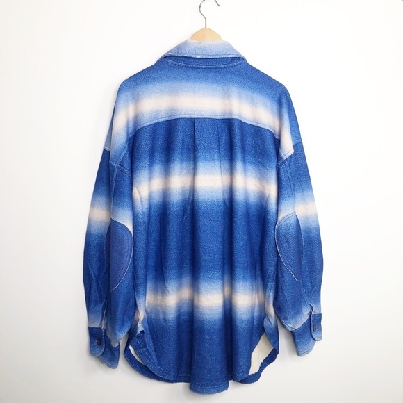 FREE People blue printed, Ruby Shacket. - Picture 4 of 12